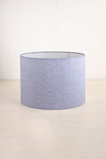 LAMPSHADES Solid Large Drum Lampshade (Blue)