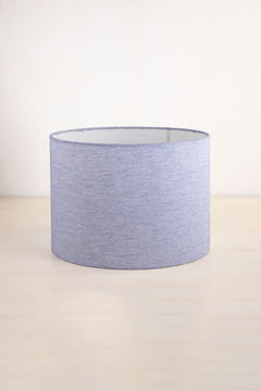 LAMPSHADES Solid Large Drum Lampshade (Blue)