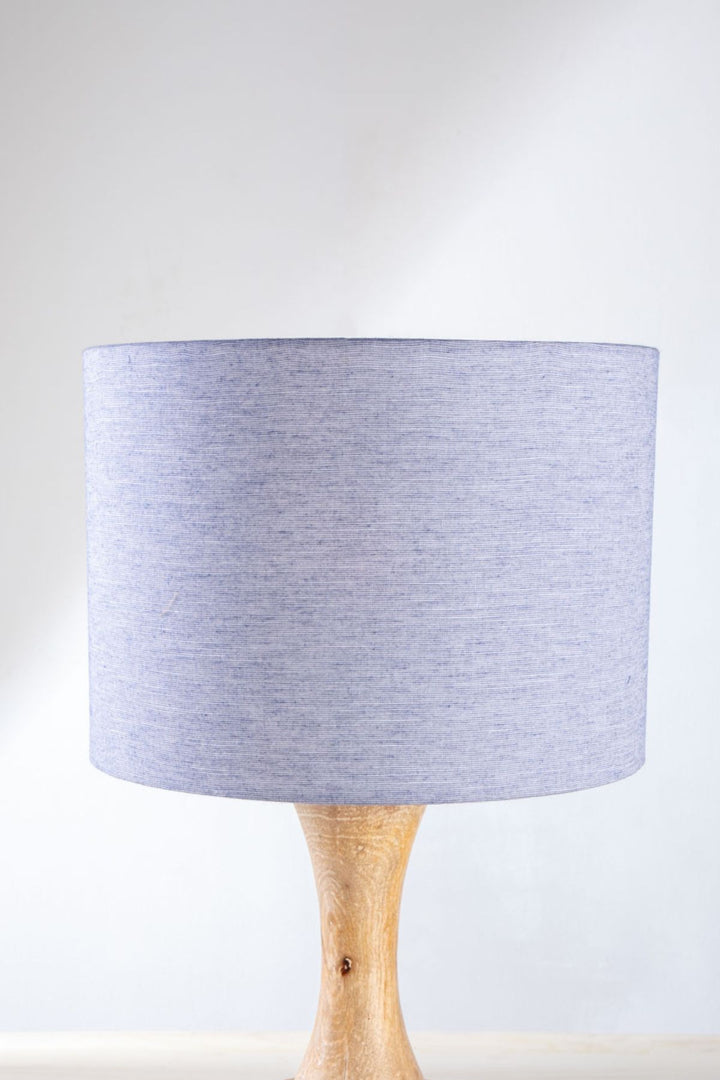 LAMPSHADES Solid Large Drum Lampshade (Blue)