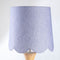 Solid Blue Scalloped Taper Medium