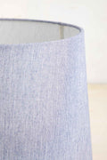 LAMPSHADES Solid Blue Scalloped Taper Medium