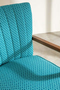 PRINT & PATTERN UPHOLSTERY FABRICS Ooty Geo Blue Waters Patterned Upholstery Fabric