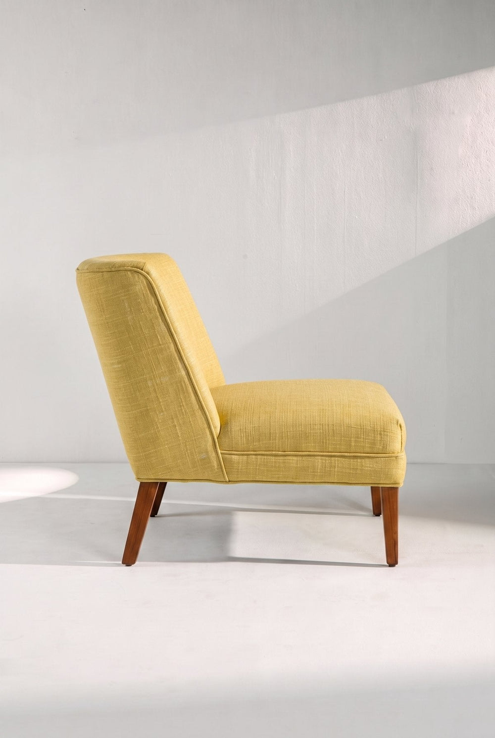 Upholstered Bundle Box Office Accent Chair in Lime Zest Raffia Fabric