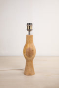 Bulb Table Lamp with Dobby Taper Lampshade (Grey)