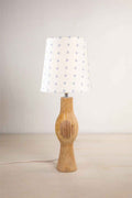Lighting Bundle Bulb Table Lamp with Dobby Taper Lampshade (Grey)
