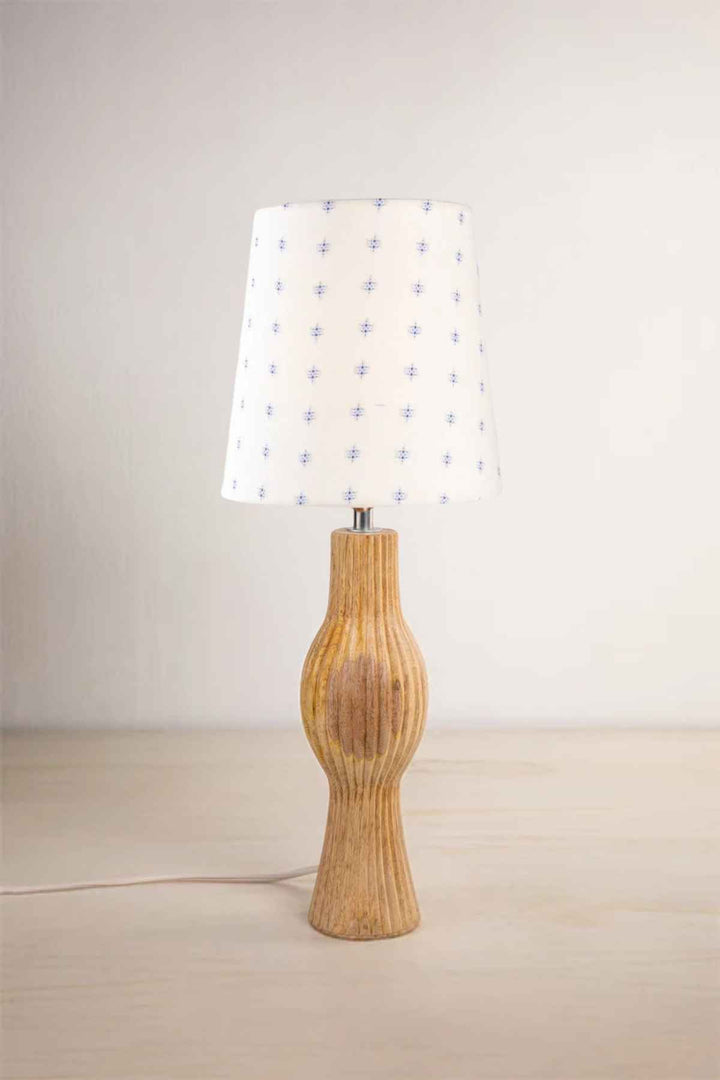 Lighting Bundle Bulb Table Lamp with Dobby Taper Lampshade (Grey)