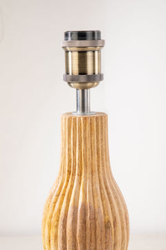 Lighting Bundle Bulb Table Lamp with Dobby Taper Lampshade (Grey)