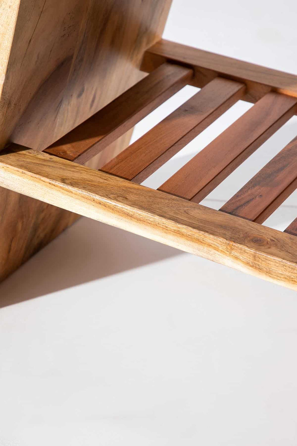 BEDSIDE TABLES A Shape Bedside Table (Acacia Wood)