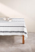 TABLE COVERS Aattur  Black And  White Table Cover