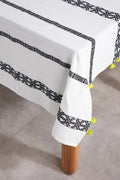 TABLE COVERS Aattur  Black And  White Table Cover