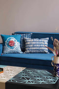 PRINT & PATTERN CUSHIONS Agama Coastal Blue Cushion Cover (36 Cm X 50 Cm)