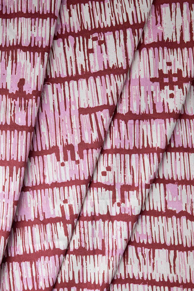 PRINT & PATTERN UPHOLSTERY FABRICS Agama Printed Upholstery Fabric (Wood Rose)