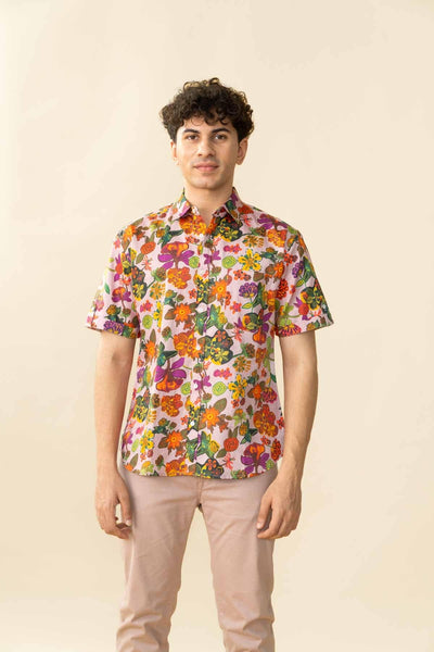 SHIRTS Ageli Field Printed Shirt (Lavender Meadow)