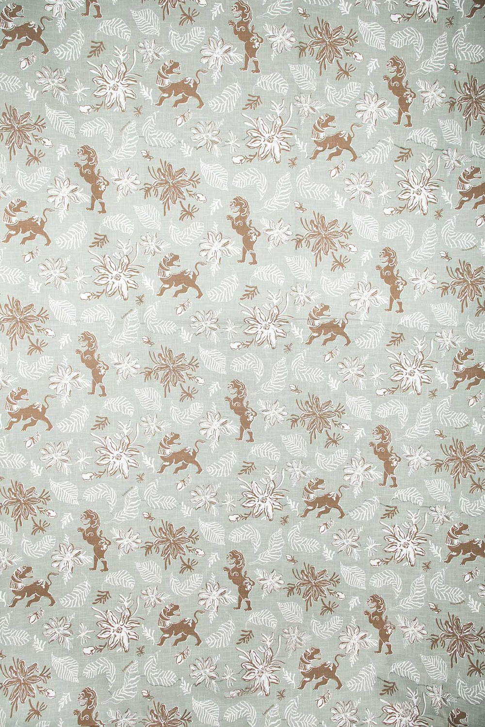 Ahnan Icy Green Printed Fabric Swatch