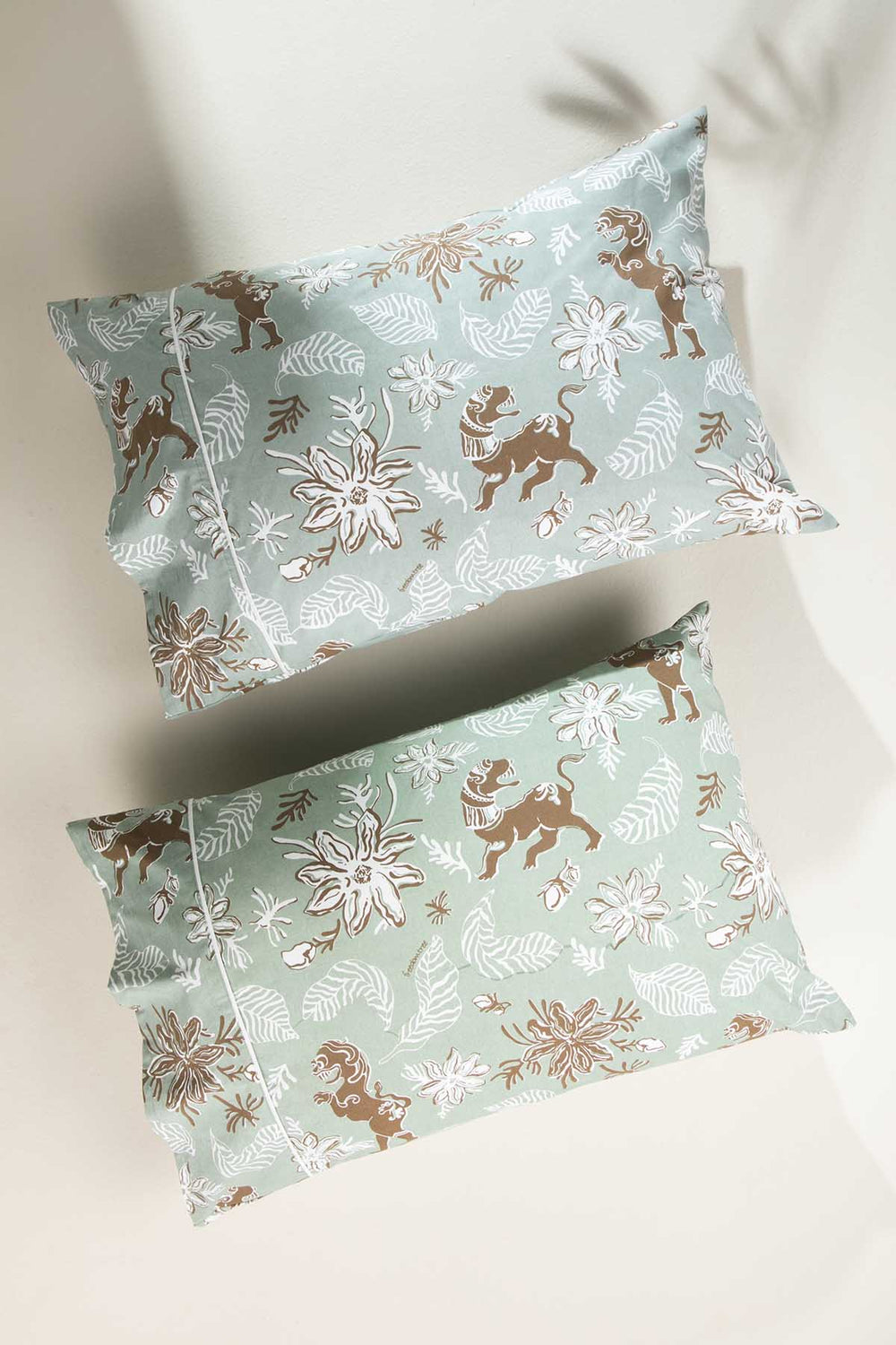 Ahnan Icy Green Pillow Cover Set (Set Of 2)