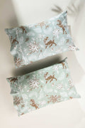PILLOWS & SHAMS Ahnan Icy Green Pillow Cover Set (Set Of 2)