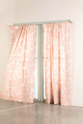 CURTAINS Ahnan Peach Window Curtain In Sheer fabric