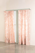 CURTAINS Ahnan Peach Window Curtain In Sheer fabric