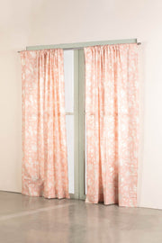 CURTAINS Ahnan Peach Window Curtain In Sheer fabric