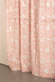 CURTAINS Ahnan Peach Window Curtain In Sheer fabric
