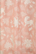 CURTAINS Ahnan Peach Window Curtain In Sheer fabric