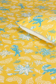 PRINT & PATTERN BEDCOVERS Ahnan Pure Cotton Bedcover (Yellow)