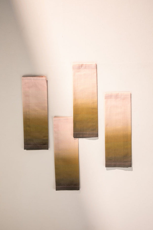 NAPKINS Akshaya Olive Green Dinner Napkin (Set Of 4)