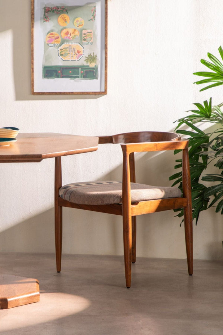 DINING CHAIRS Andaman Teak Wood With Arm Dining Chair