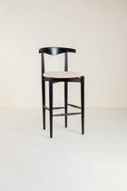 Andaman Teak Wood Bar Chair (Charcoal)