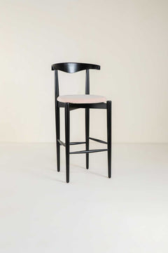 Andaman Teak Wood Bar Chair (Charcoal)