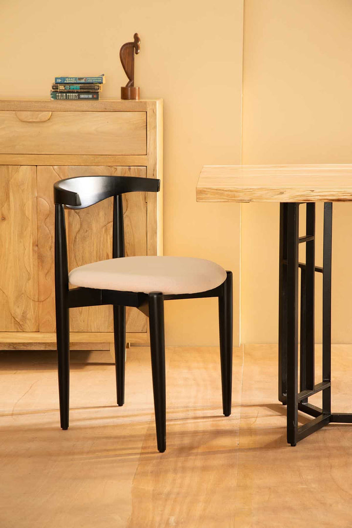 DINING CHAIRS Andaman Teak Wood Dining Chair (Charcoal)