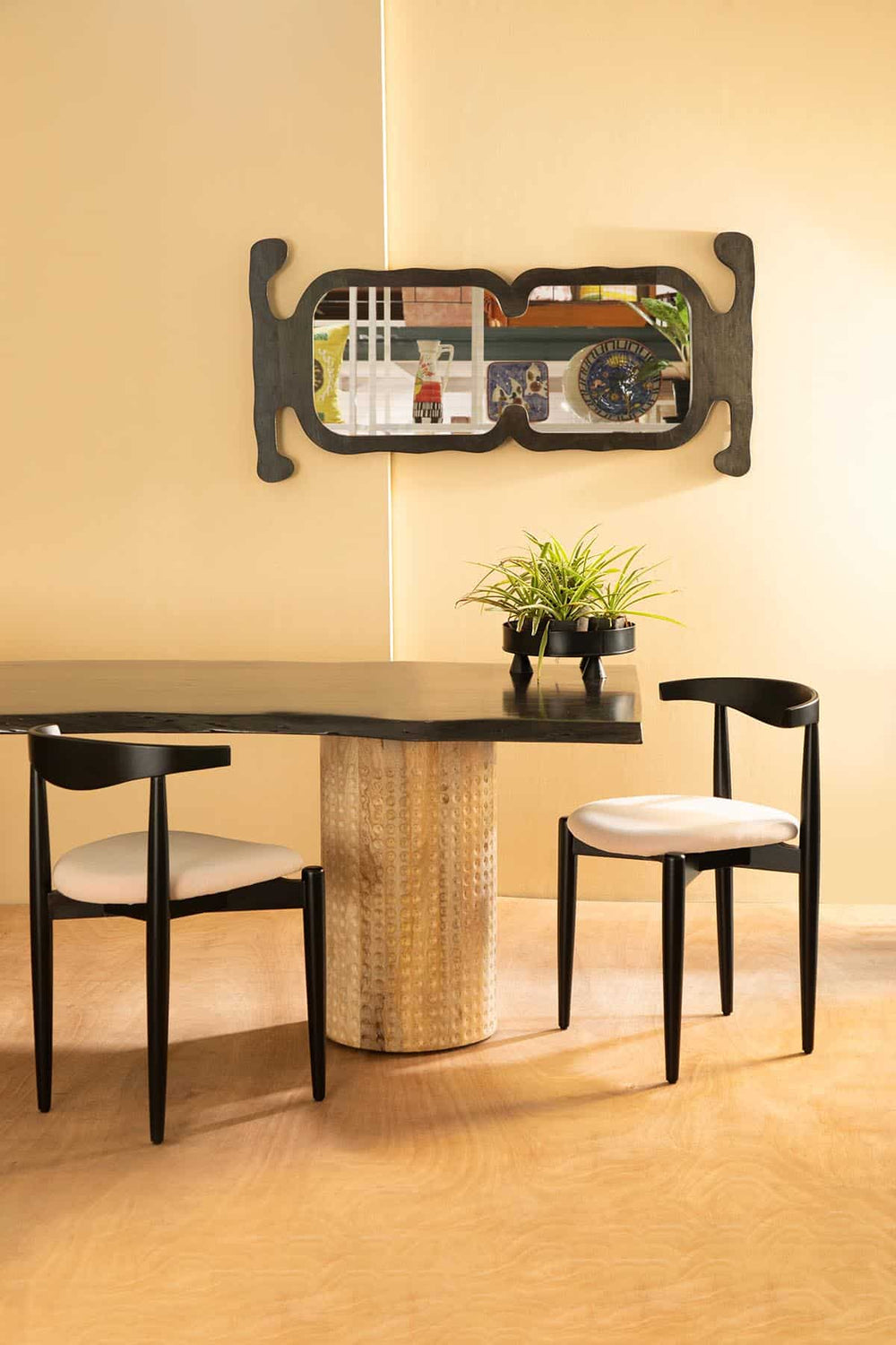 DINING CHAIRS Andaman Teak Wood Dining Chair (Charcoal)