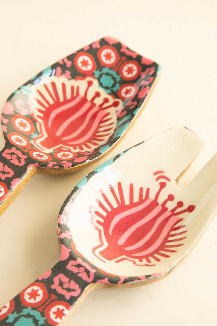 SERVING CUTLERY Aphim Serving Scoop Set (Magenta Green)