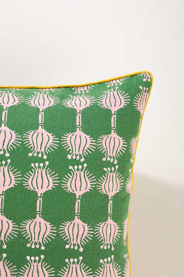 PRINT & PATTERN CUSHIONS Aphim Green Daze Cushion Cover (30 Cm X 60 Cm)