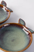 SNACK PLATES Apple Ceramic Small Plate (Set Of 2)