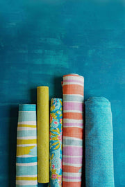 PRINT & PATTERN RUGS Arabian Sea Printed Rug (Aqua And Yellow)