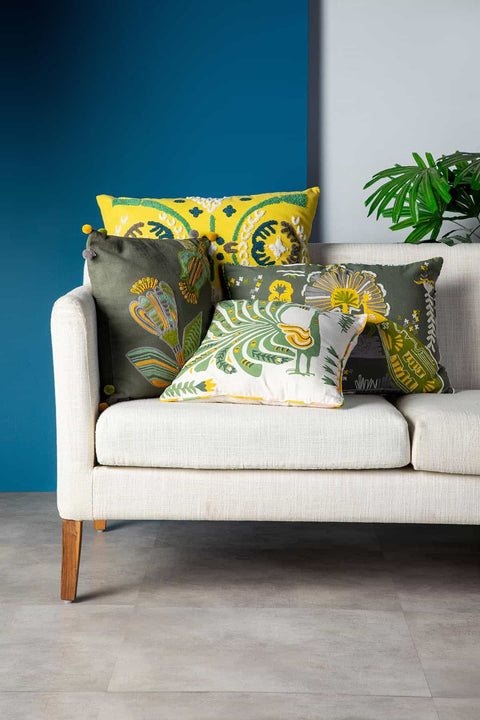 ACCENT CUSHIONS Arakta Blooms Cushion Cover (46 Cm X 46 Cm)