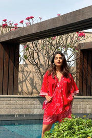 TOPS Arakta Tunic Top (Relentless Red)