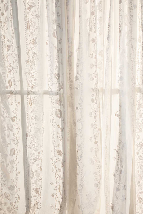 CURTAINS Arakta White Sheer Curtain