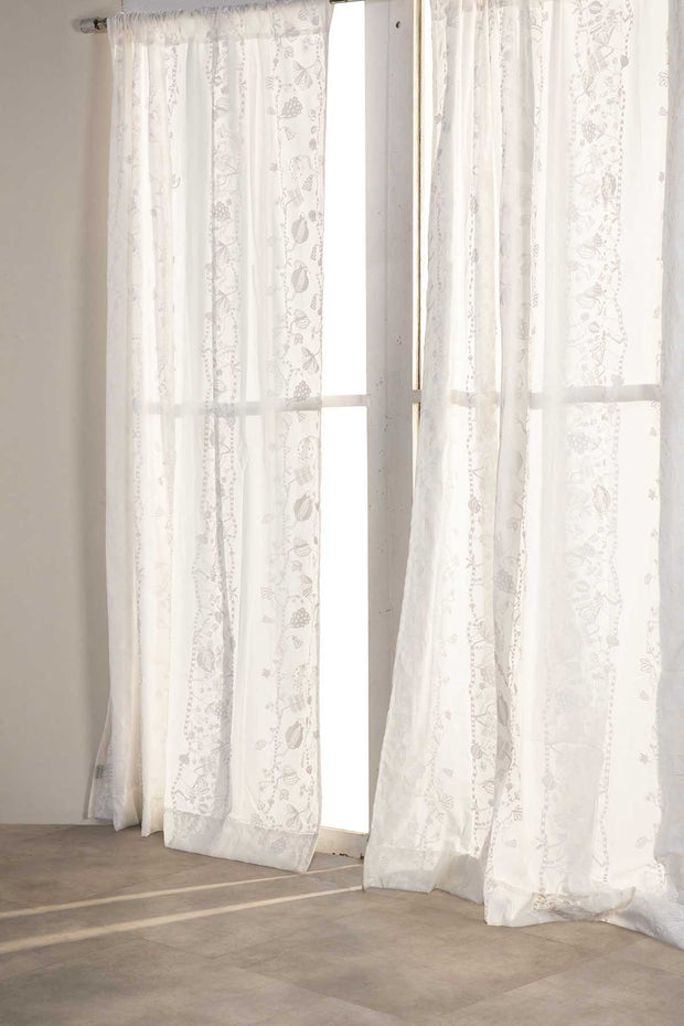 CURTAINS Arakta White Sheer Curtain