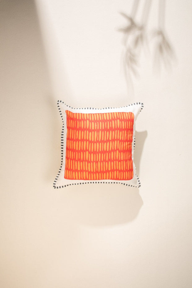 PRINT & PATTERN CUSHIONS Aries Fiery Trailblazer  Rust Cushion Cover (41 Cm X 41 Cm)