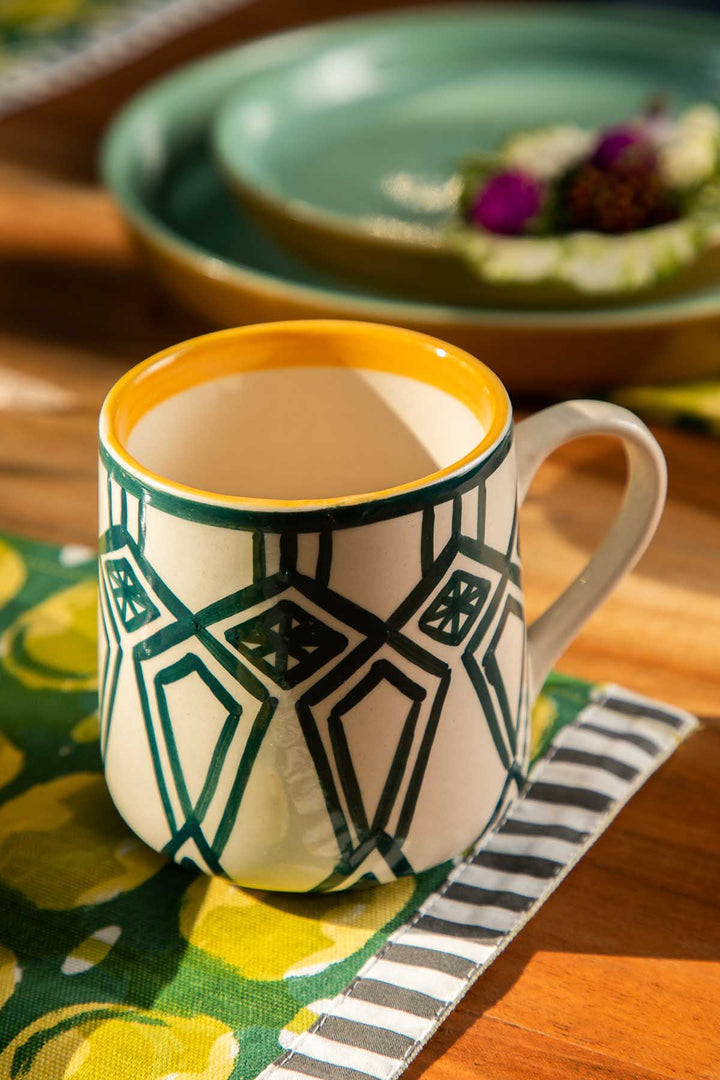 MUGS & CUPS Arka Ceramic Coffee Mug (Set Of 2)