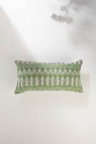 Arka Stem Green Cushion Cover (30 X 60 Cm)