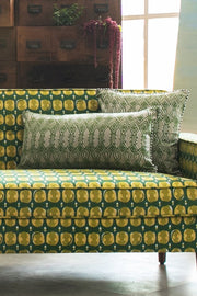 PRINT & PATTERN CUSHIONS Arka Stem Green Cushion Cover (30 Cm X 60 Cm)
