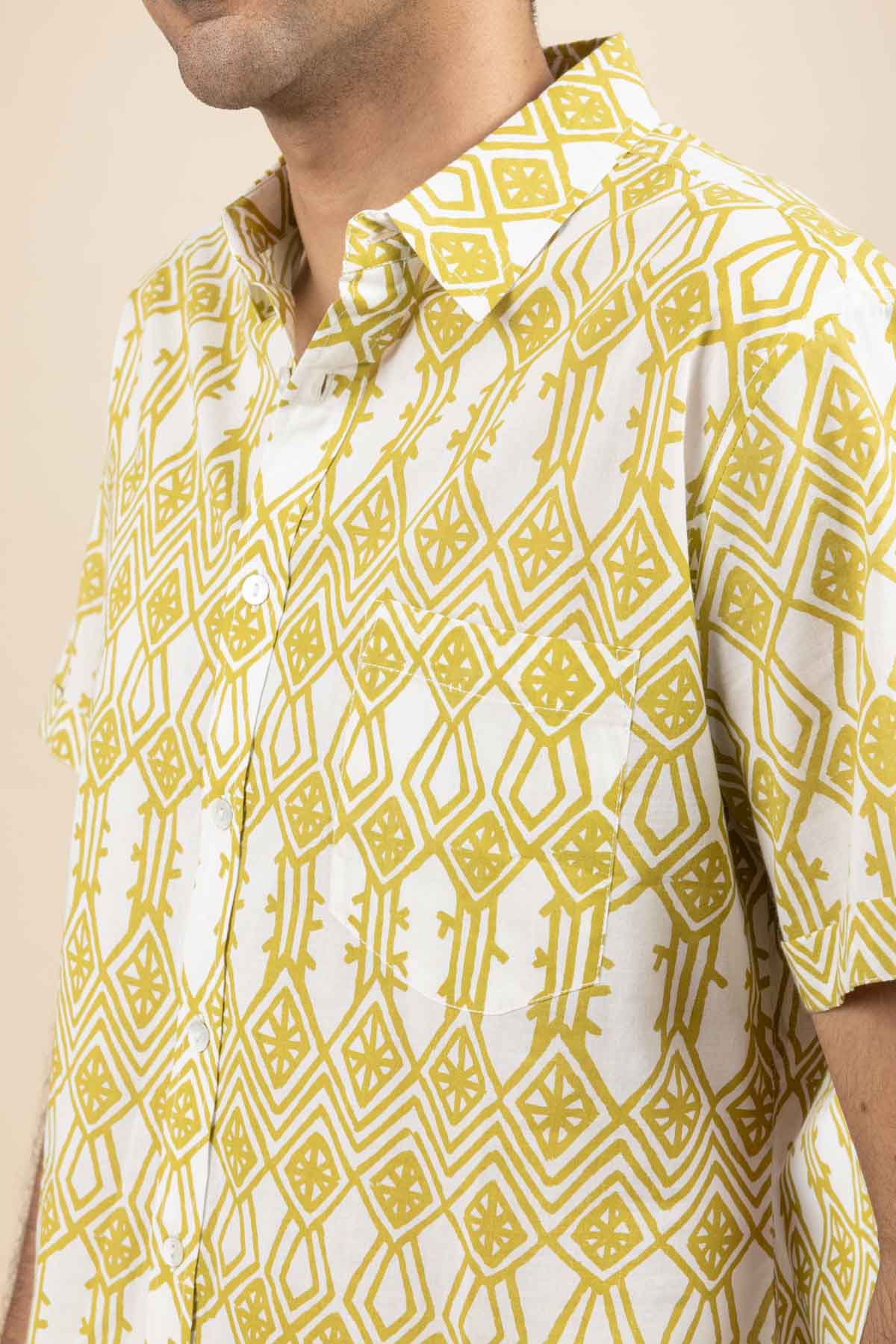 SHIRTS Arka  Printed Shirt (Liquid Lime)