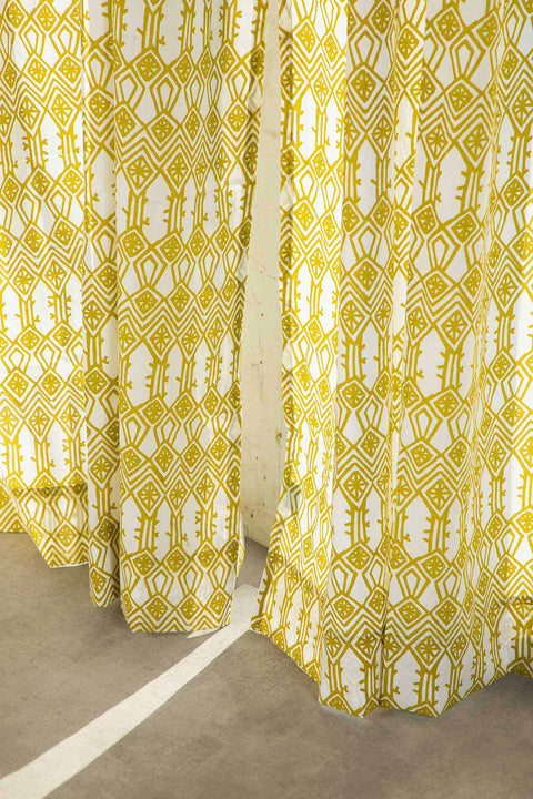 PRINT & PATTERN SHEER FABRICS Arka Liquid Lime Sheer Fabric and Curtain