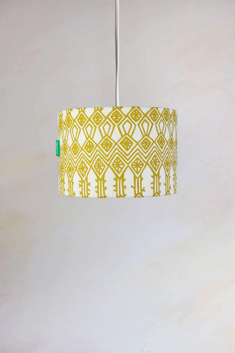 PENDANT LAMPS Arka Medium Drum Pendant (Liquid Lime)
