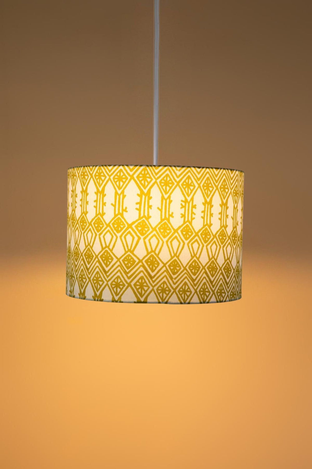 PENDANT LAMPS Arka Large Drum Pendant (Liquid Lime)