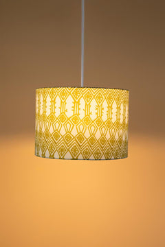 PENDANT LAMPS Arka Large Drum Pendant (Liquid Lime)
