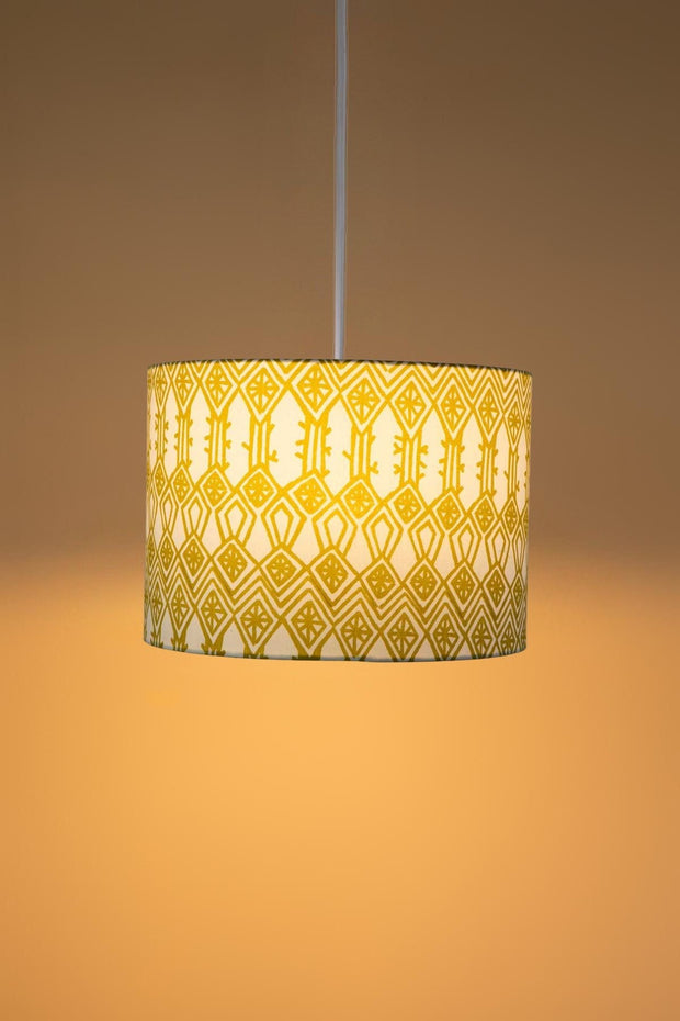 PENDANT LAMPS Arka Large Drum Pendant (Liquid Lime)